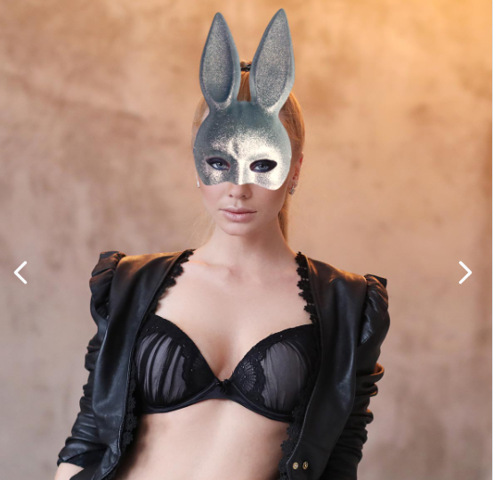 Mascara Coneja Negro Mujer PG395