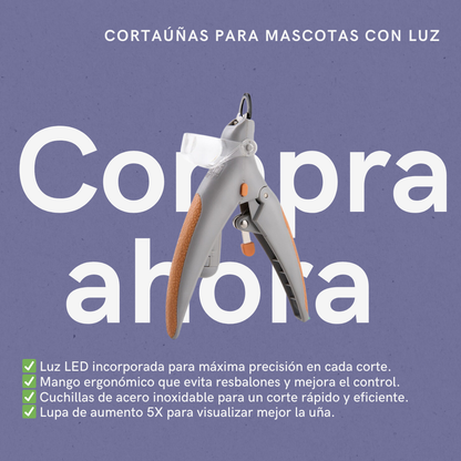 CORTAÚÑAS PARA MASCOTAS CON LUZ